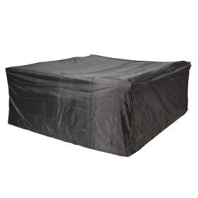 91x91x28 Inch Direct Wicker Square Outdoor Furniture Cover (Color: Black)