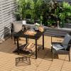 Backyard Garden Patio Fire Pit Dining Table