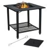 Backyard Garden Patio Fire Pit Dining Table