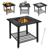 Backyard Garden Patio Fire Pit Dining Table