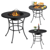 Backyard Garden Patio Fire Pit Dining Table