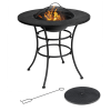 Backyard Garden Patio Fire Pit Dining Table