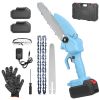 Cordless Electric Mini Chainsaw Portable Handheld Chain Saw