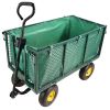 Garden Flower Cart with Cloth Bag for Easy Firewood Transport
