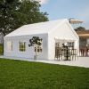 20x20FT Party Tent Heavy Duty, Large Event Shelters with 2 Storage Bags & Removable Sidewalls
