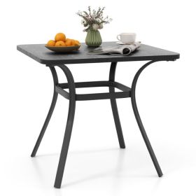 Outdoor Patio Bar Coffee Table for Backyard Garden (type: Coffee Table, Color: Grey)