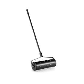 Manual Lawn Aerator with Detachable Handle for Household (type: 21 inches, Color: Black)