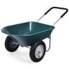 2 Wheel Heavy Duty Garden Utility Cart Wheelbarrow