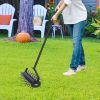 Rolling Manual Lawn Aerator with 58 Inch Handle Push Lawn Aeration Tool for Lawns, Yards, and Gardens