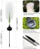 Solar Garden Lights 4 Pack Waterproof Decorative Flower and Reed Style Landscape Lights for Pathway, Patio, and Yard Decor
