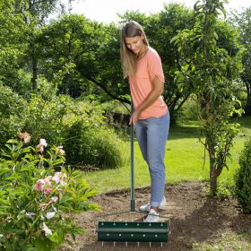 18/21 Inch Manual Lawn Aerator with Detachable Handle (size: 21 inches)