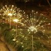 120 LED Solar Fireworks Lights with 8 Modes Starburst Fairy Pathway Lights for Outdoor Decor