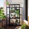 62 Inch Wooden Portable Greenhouse with Wheels and Shelves