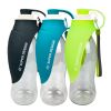 Portable Pet Drinking Fountain Cup with Food Storage Container