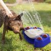 Summer Dog Water Play Sprinkler Outdoor Pet Bath Toy Drinking Fountain Garden Fun