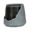20x20x18" indoor outdoor Polyresin Water Fountain, Unique Broken Urn Fountain with Light