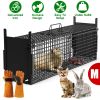 Live Animal Cage Trap For Animals Under Easy To Setup Humane Galvanized Iron Trap Cage For Raccoons Armadillos Groundhogs Muskrats Opossums Skunks