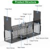 Live Animal Cage Trap For Animals Under Easy To Setup Humane Galvanized Iron Trap Cage For Raccoons Armadillos Groundhogs Muskrats Opossums Skunks