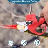 21V Cordless Electric Pruning Shears 40mm 1.57" Electric Branch Scissors Tree Branch Cutter