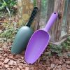 Handheld Plastic Soil Scoop with Scale Mark for Potting and Gardening