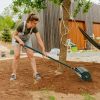 18/21 Inch Manual Lawn Aerator with Detachable Handle