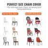 VEVOR Stretch Spandex Chair Covers Washable Fitted Slipcovers for Events Parties