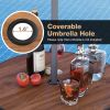 Outdoor Patio Bar Coffee Table for Backyard Garden