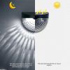 12 Pack Solar Fence Wall Lights Rechargeable Outdoor Security Lights