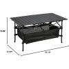 Lightweight Aluminum Roll Up Folding Camping Table with Carry Bag