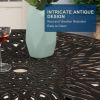 Backyard Patio Round Dining Bistro Table With Umbrella Hole