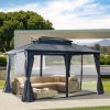 DDouble Roof Sunshade Gazebo Powder Coated Outdoor Canopy