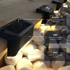Solar Deck Lights Outdoor 16 Pack Waterproof LED Step Lights for Stairs Fence Patio Yard