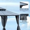 DDouble Roof Sunshade Gazebo Powder Coated Outdoor Canopy