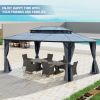 DDouble Roof Sunshade Gazebo Powder Coated Outdoor Canopy