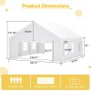 20x20FT Party Tent Heavy Duty, Large Event Shelters with 2 Storage Bags & Removable Sidewalls