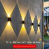 2 Pack Solar Up Down Wall Lights Waterproof LED