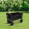 100L Folding Beach Wagon Cart with Large Wheels