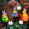 Cute Easter Rabbit Solar Garden Lights Waterproof LED Landscape Lamp