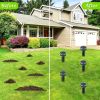 2 Pack Solar Ultrasonic Mole Repellent Stakes Waterproof
