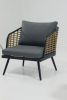 4 Pieces Patio Furniture Set, PE Rattan Wicker 4 Pcs Outdoor Sofa Set w/Washable Cushion
