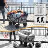 Collapsible Heavy Duty Beach Wagon Folding Utility Cart