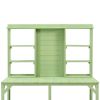 64.6 Inch Large Wooden Outdoor Potting Bench with Shelves