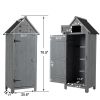 30.3"L X 21.3"W X 70.5"H Outdoor Storage Cabinet;  Wooden Tool Shed