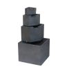 19.7 Inch Gray Cement 4 Tier Water Fountain