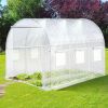 Walk In Tunnel Greenhouse with Watering System Heavy Duty Portable Plant Shelter