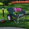 2 Wheel Heavy Duty Garden Utility Cart Wheelbarrow