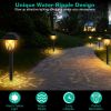6 Pack Solar Powered Stake Lights, IP45 Waterproof Decorative Landscape Lamps with Auto On/Off for Pathways, Gardens, Yards, and Patios.