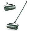 18/21 Inch Manual Lawn Aerator with Detachable Handle