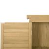 Wooden Garden Storage Shed 3 Tier Outdoor Cabinet Lockable Organizer