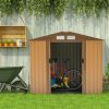 Outsunny 7x4 FT Outdoor Storage Shed with Sliding Doors and Vents
